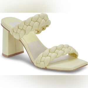NEW Dolce Vita Ronin Sandals Pastel Yellow Braided Straps
Square Toe sz 12
